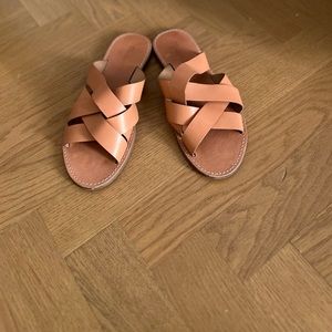 Madewell the Boardwalk crossover sandal